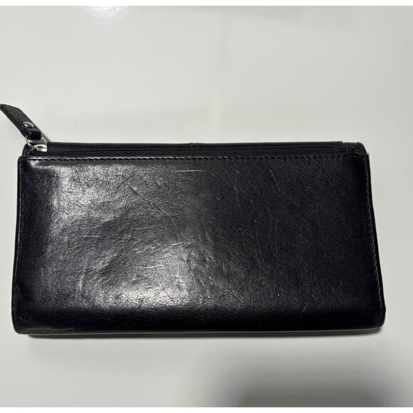 Coach Kristin Black Leather Envelope Vintage Wallet Chic GUC - Picture 2 of 6